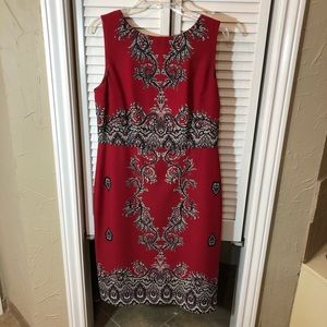 Talbots Gorgeous Red Midi Dress